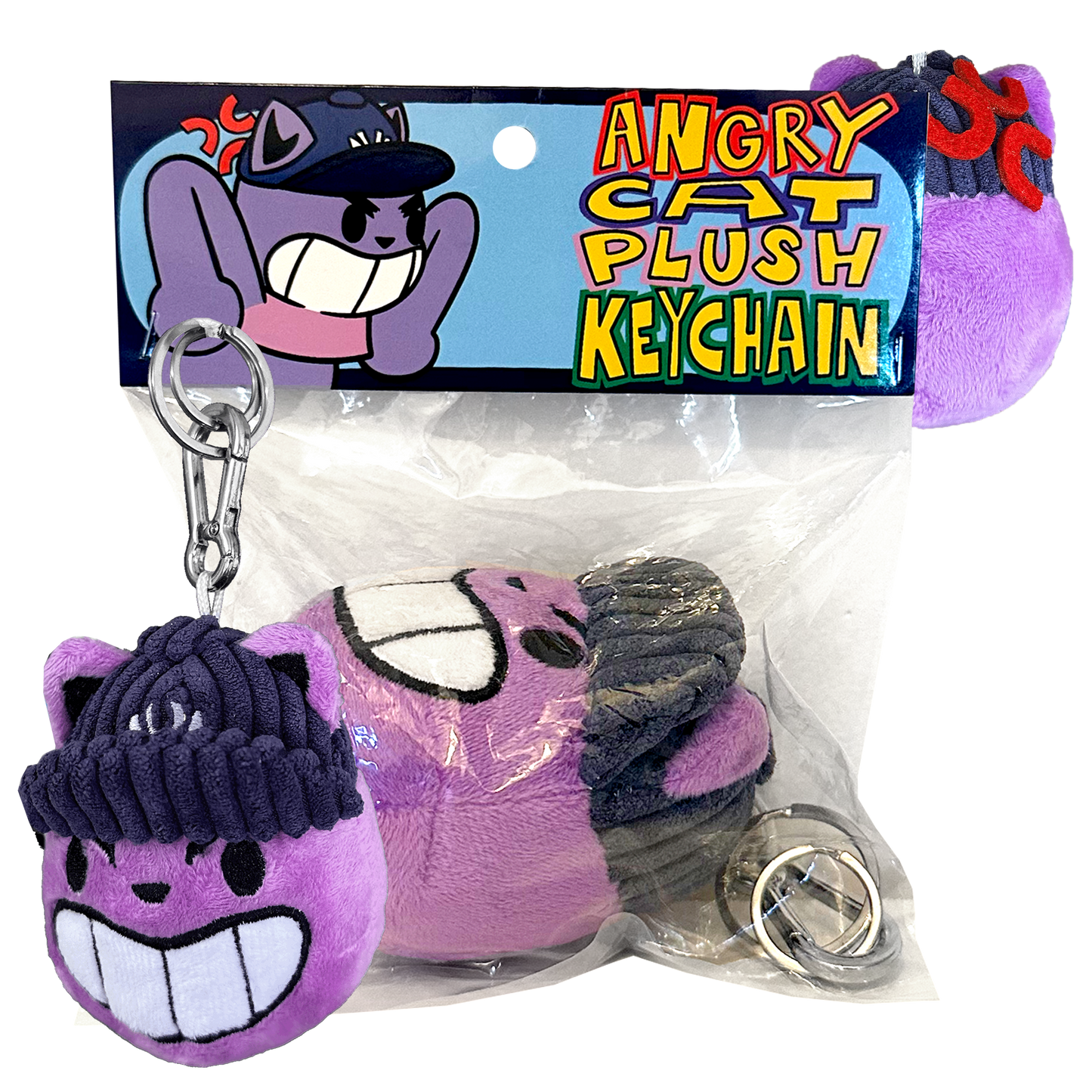 CAT PLUSH KEYCHAIN