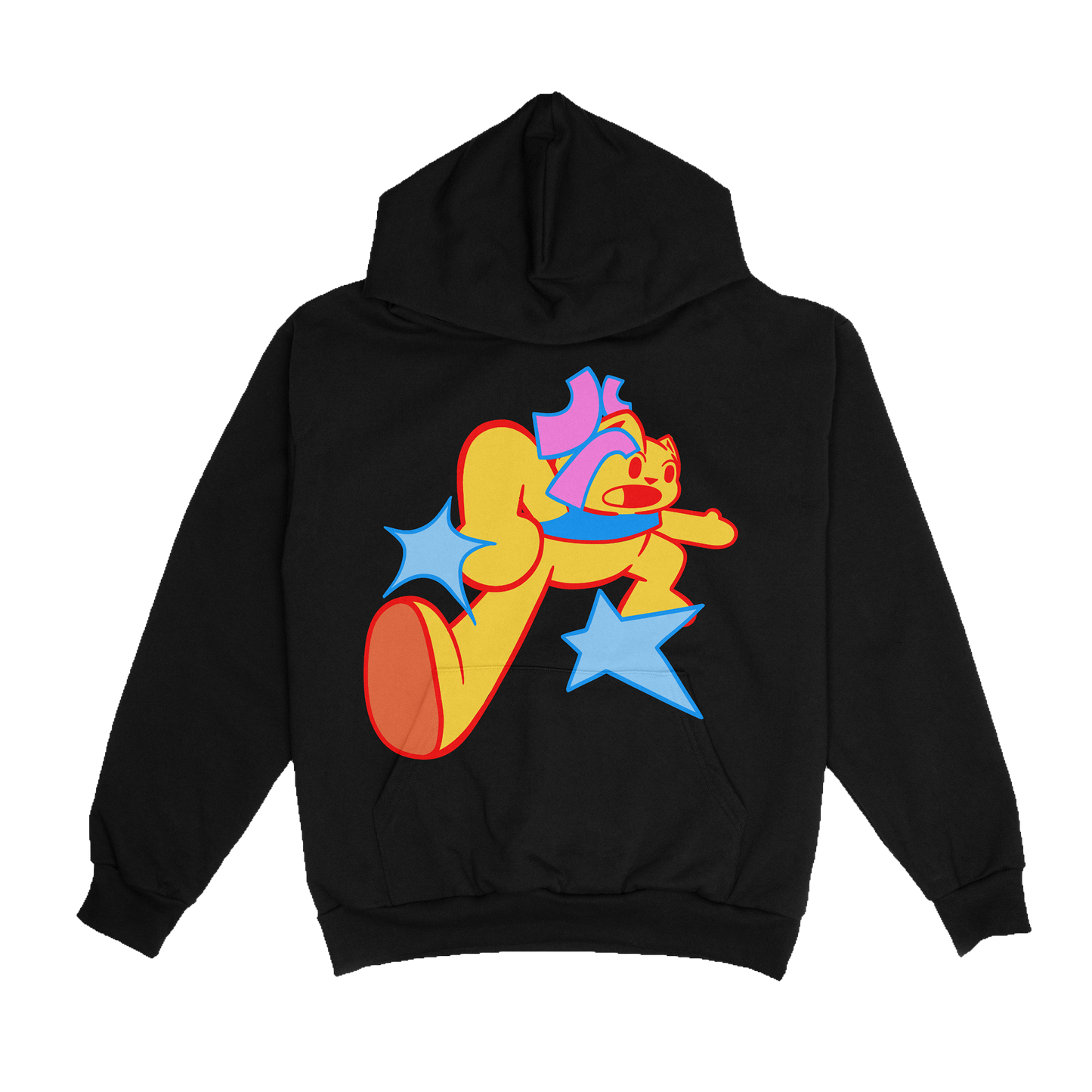 BIG CAT HOODIE - BLACK