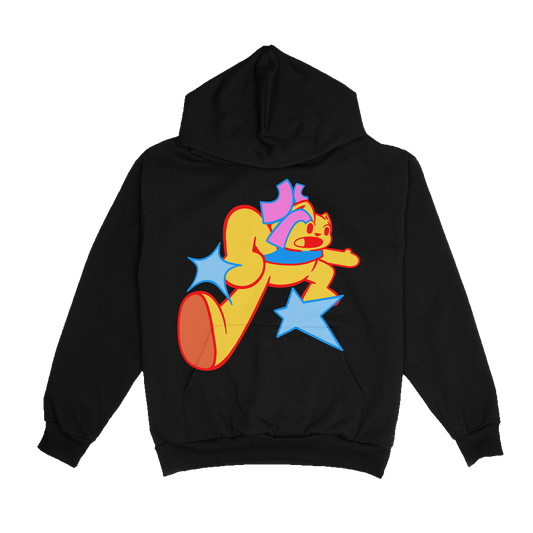 BIG CAT HOODIE - BLACK