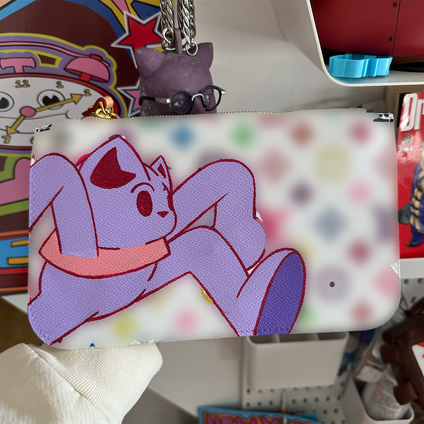 Painted Small Zip Bag