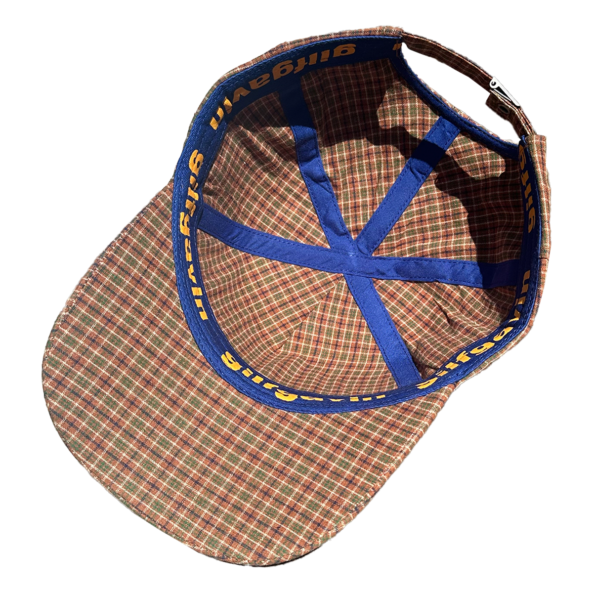 I LOVE LATINAS HAT - BROWN PLAID
