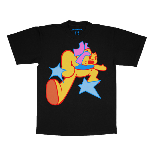 BIG CAT TEE - BLACK