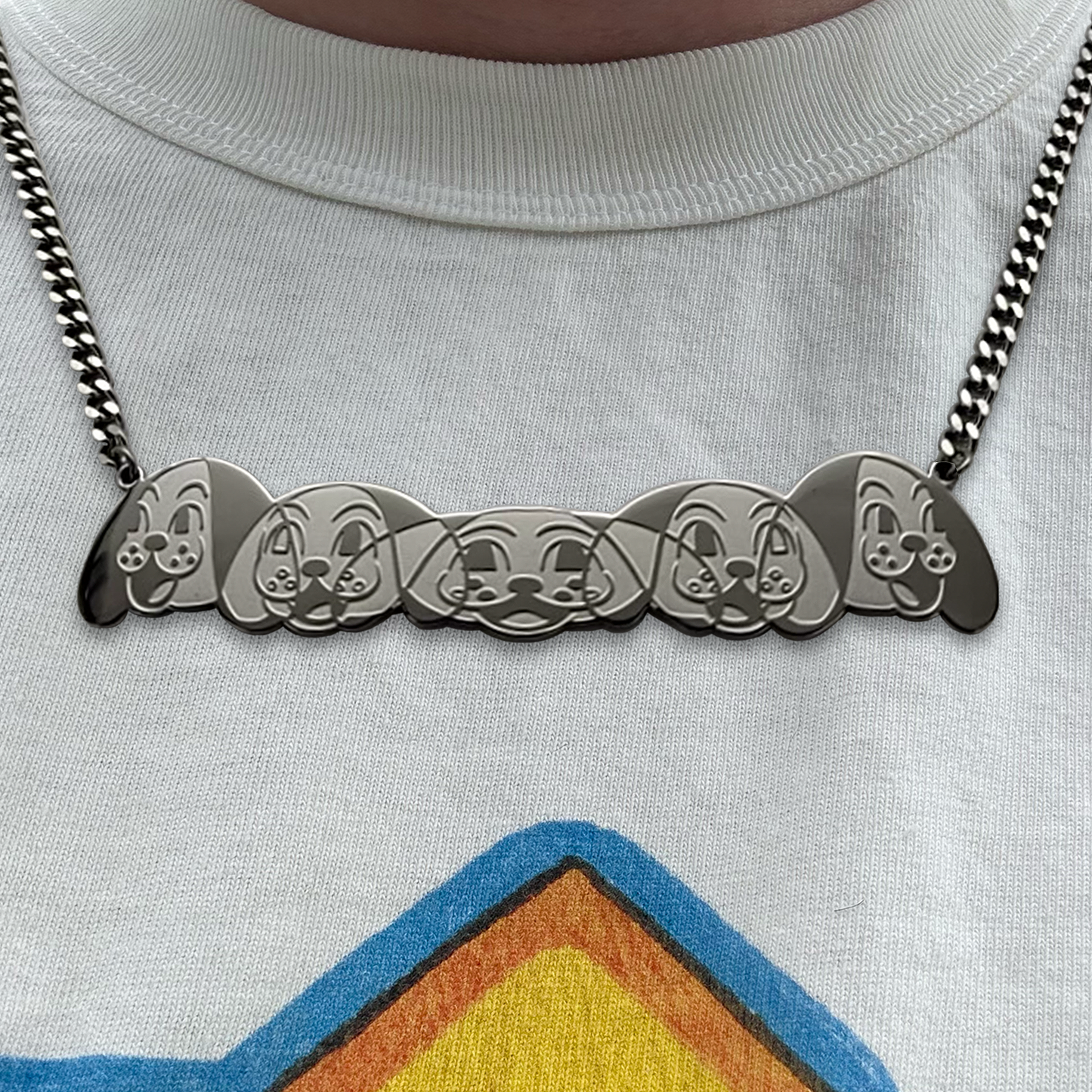DOG HEAD TURN CHAIN (STAINLESS STEEL)