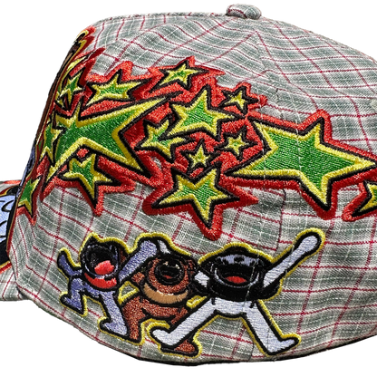 I LOVE LATINAS HAT - GREEN PLAID