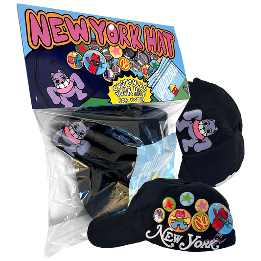NEW YORK HAT + BUTTON PACK