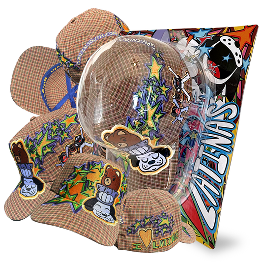 I LOVE LATINAS V2 - BROWN PLAID