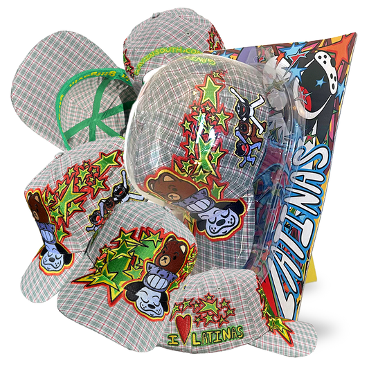 I LOVE LATINAS V2 - GREEN PLAID