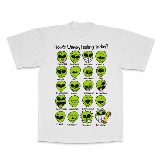 "HOW'S WEMBY FEELING?" TEE - WHITE