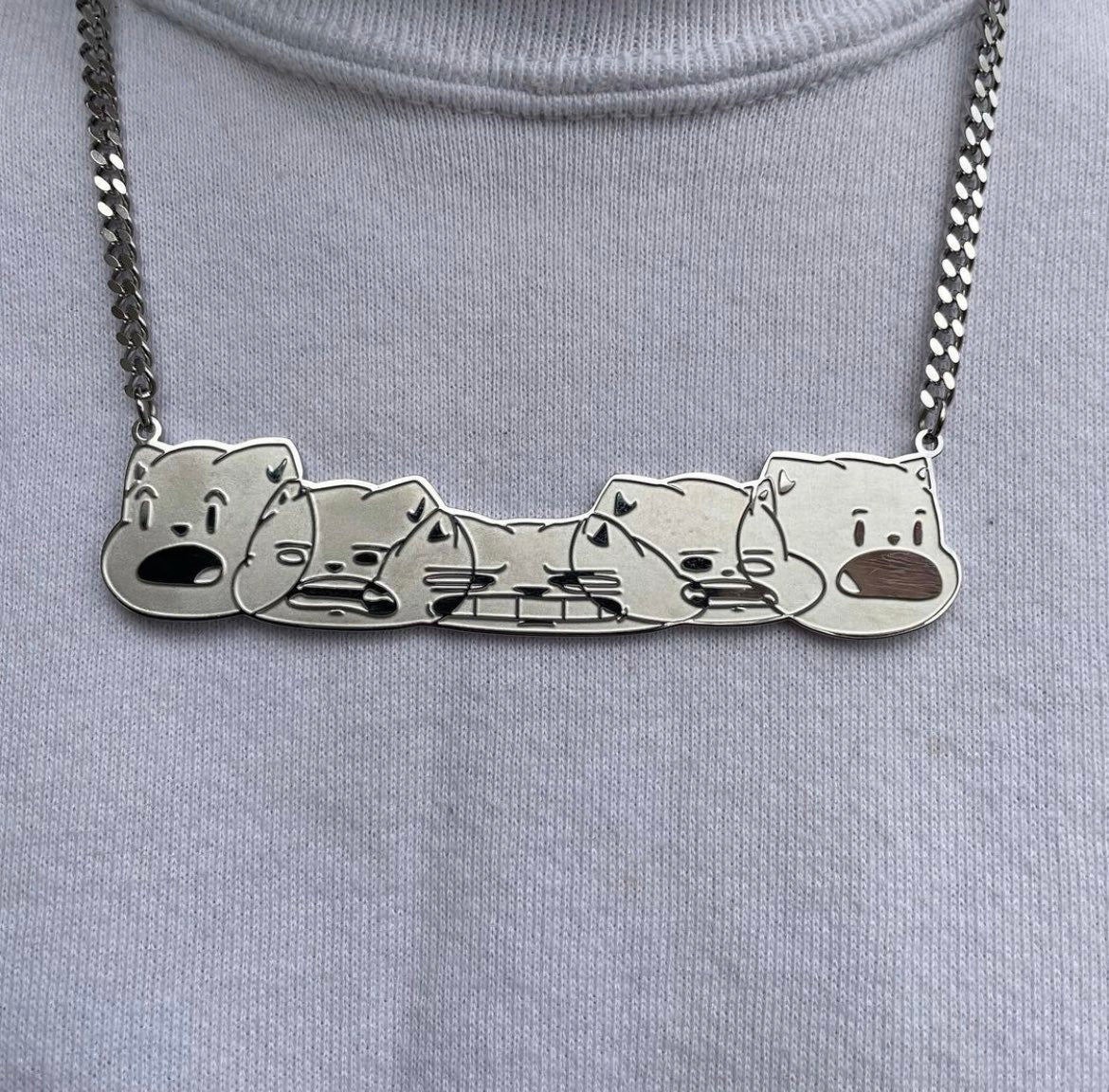 CAT HEAD TURN CHAIN (STAINLESS STEEL)